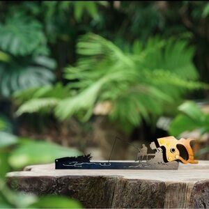 Fishing Lake Pond Saw Blade Metal Art New